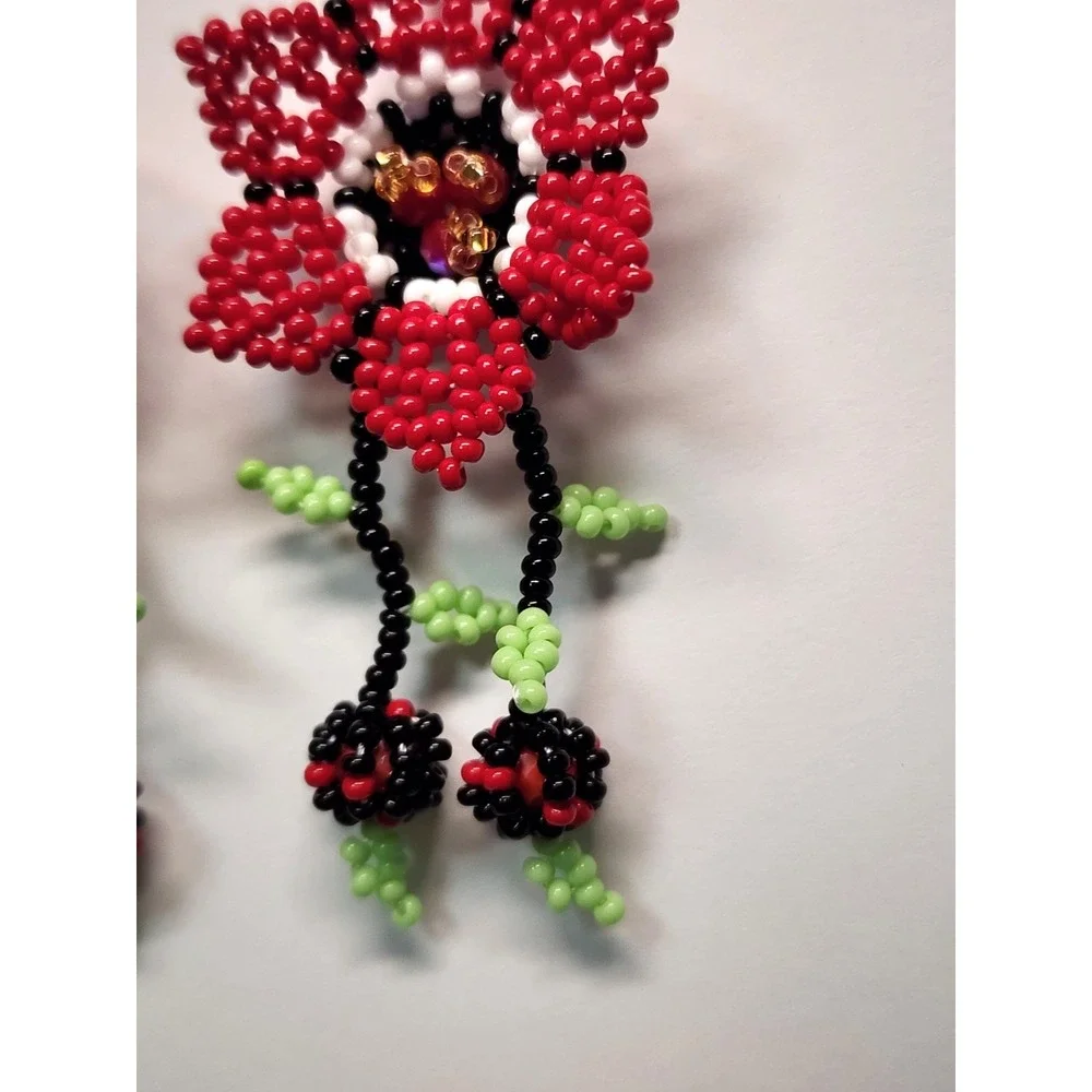 Red  Color Women's Earrings. Elegant Earrings